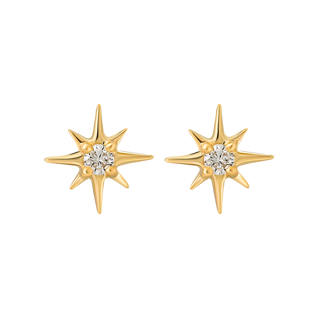 AMARA MINI DIAMOND STAR STUDS