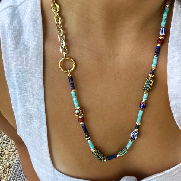 AMELIA RAY BEADED NECKLACE