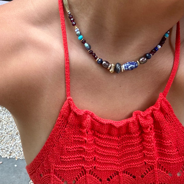 CHARLIE REESE  BEADED NECKLACE