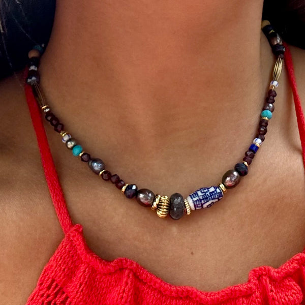 CHARLIE REESE  BEADED NECKLACE