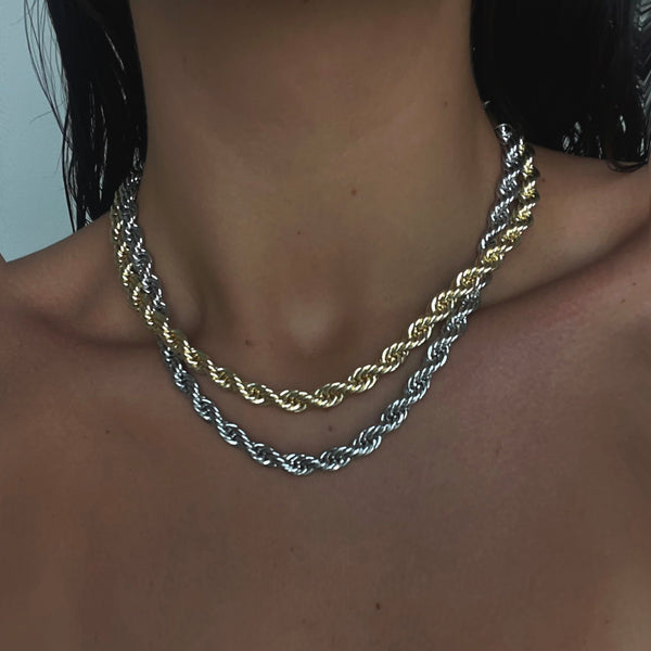 CARLEY Rope Chain Necklaces