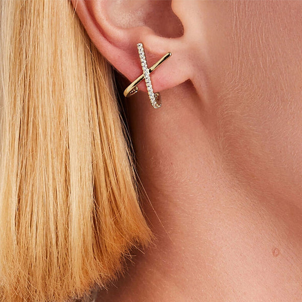 LUNA KRISS KROSS EARRING