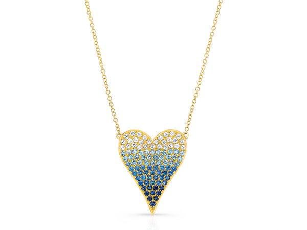BELLA OMBRE HEART NECKLACE