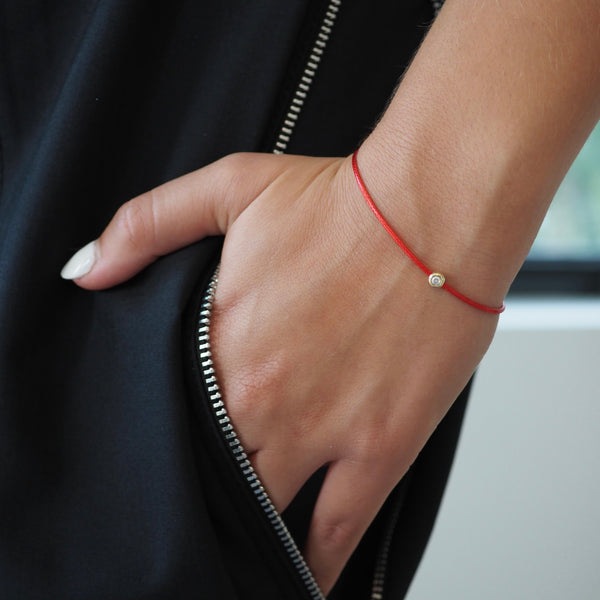 LILU DIAMOND + CORD BRACELET