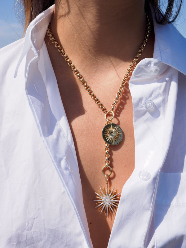 KALLIE DIAMOND BURST NECKLACE