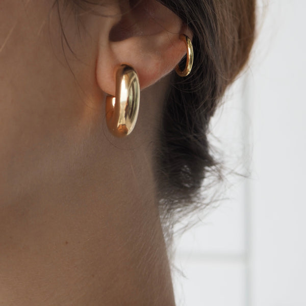 AMORY TUBE HOOP EARRINGS