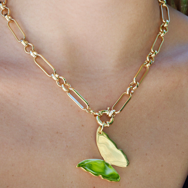 BAILEY CUT OUT FOLDED BUTTERFLY - LARGE - BAG CHARM /  NECKLACE