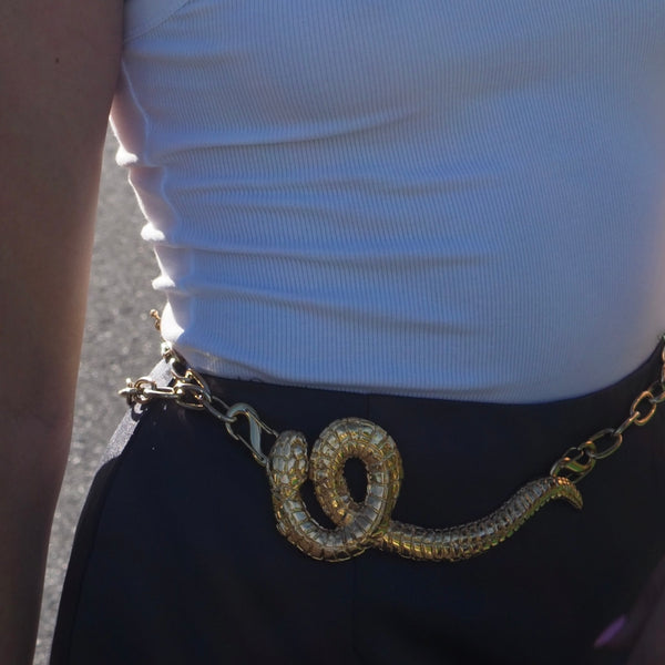 ANNA SNAKE CHAIN BELT