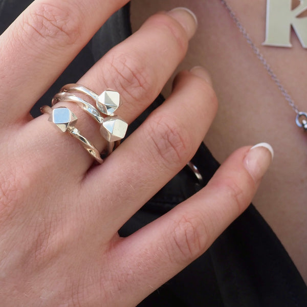 BLYTHE PYRAMID BALL RINGS