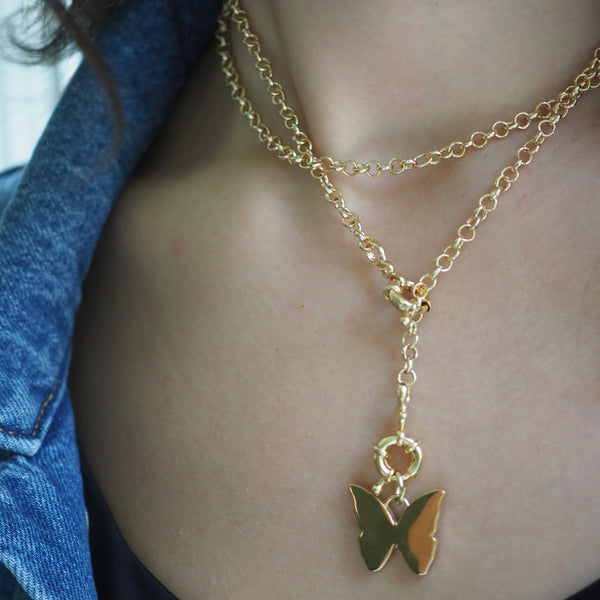 BAILEY CUT OUT BUTTERFLY NECKLACE