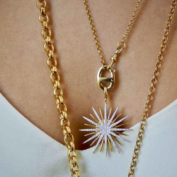 KALLIE DIAMOND BURST NECKLACE