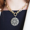 MANDY ROUND/OVAL LINK CHAIN NECKLACE