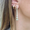 ERIN BEZEL DROP EARRINGS