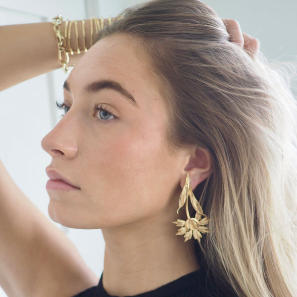 RYANN  FLORAL STATEMENT EARRINGS