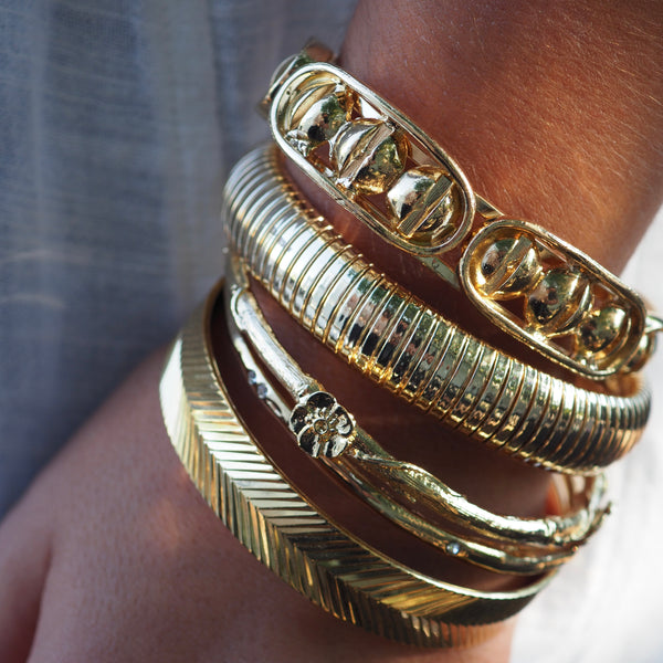 RUBY TRIPLE SCREW CUFF BRACELET