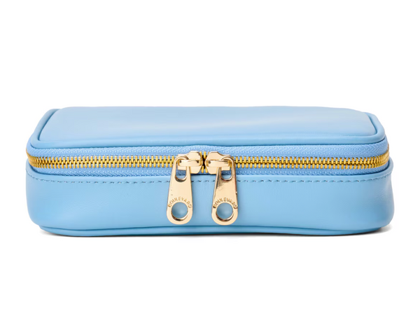 BOULEVARD ISABELLA LEATHER JEWELRY CASE - DENIM