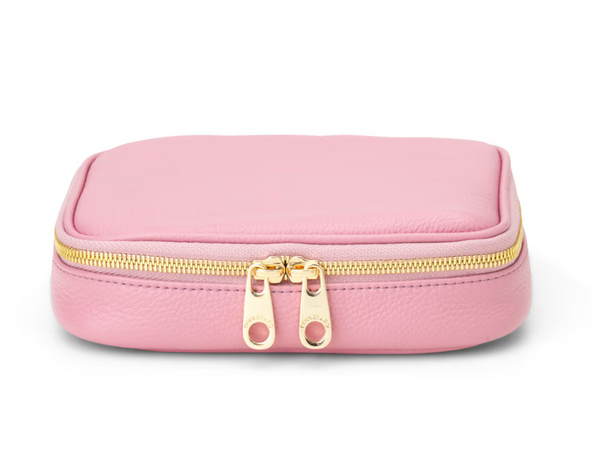 BOULEVARD ISABELLA LEATHER JEWELRY CASE - ROSE
