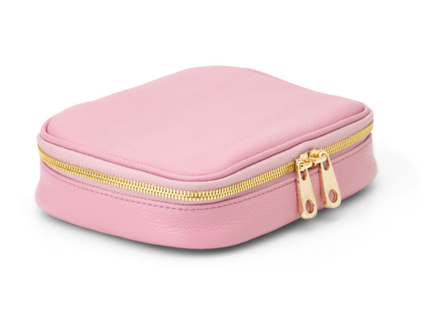 BOULEVARD ISABELLA LEATHER JEWELRY CASE - ROSE