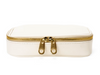 BOULEVARD ISABELLA LEATHER JEWELRY CASE - WHITE