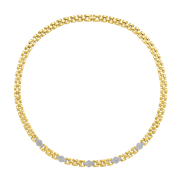 LIAM PANTHER CHAIN DIAMOND NECKLACE