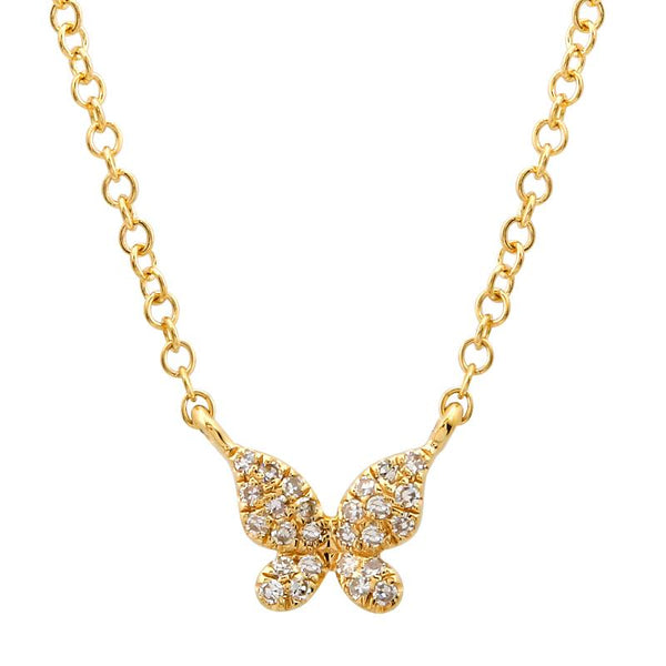 ANNABELLE PETITE  DIAMOND BUTTERFLY NECKLACE