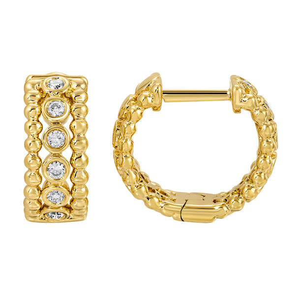 MANNY DIAMOND  BEZEL HUGGIES