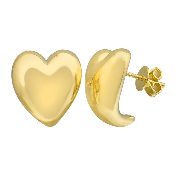 JESSE HEART STATEMENT EARRINGS