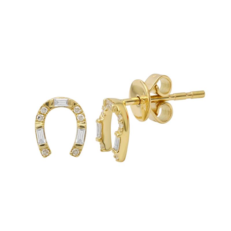 LIA HORSESHOE STUD EARRINGS