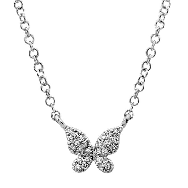 ANNABELLE PETITE  DIAMOND BUTTERFLY NECKLACE