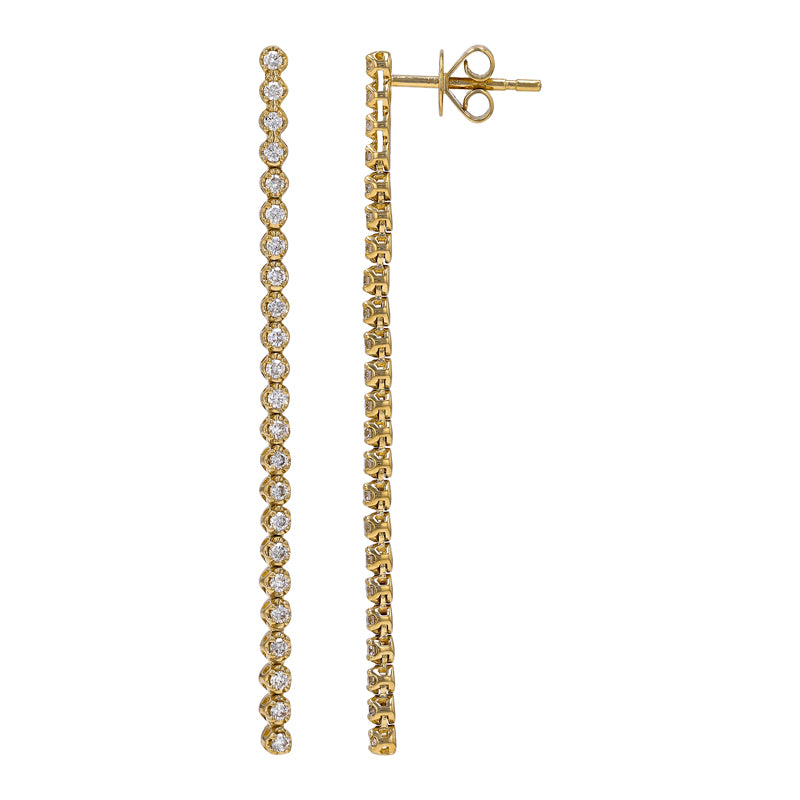 SPENCER Tennis Drop Earrings