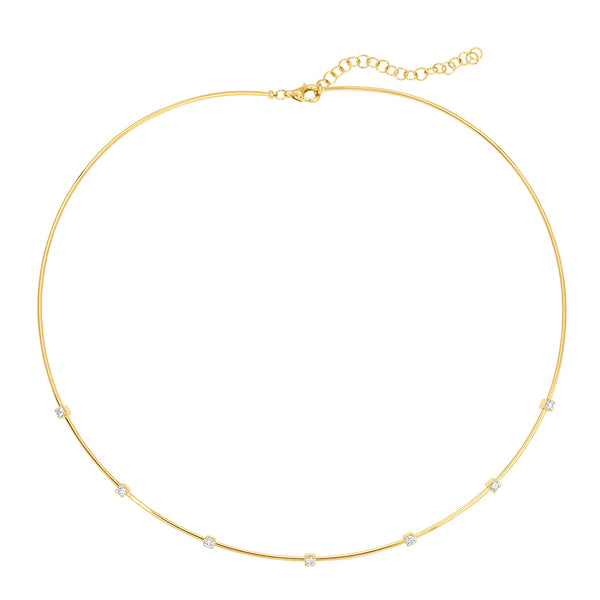 KELLY OMEGA CHAIN DIAMOND NECKLACE