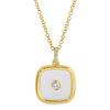 AVRA SQUARE RECTANGLE SAPPHIRE CRYSTL NECKLACE