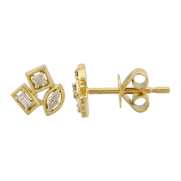 TREVOR MULTI STUD DIAMOND EARRINGS