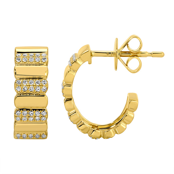 BEAM FLUTED DIAMOND HUGGIES