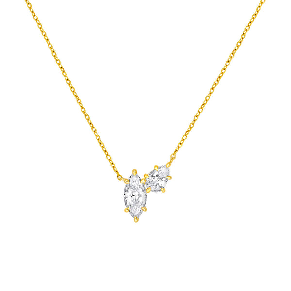 SUZEE DOUBLE DIAMOND NECKLACE