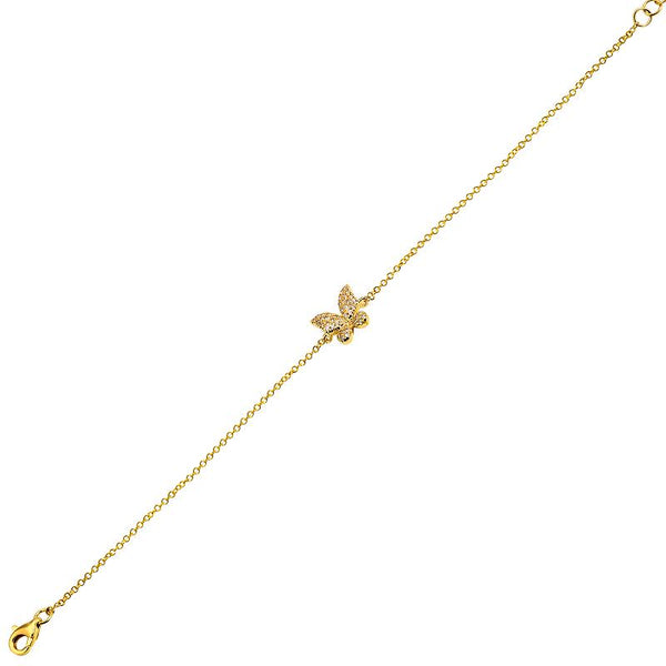 ANNABELLE PETITE  DIAMOND BUTTERFLY BRACELET