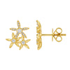 LILLIA TRIPLE STAR STUD EARRINGS