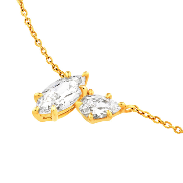 SUZEE DOUBLE DIAMOND NECKLACE