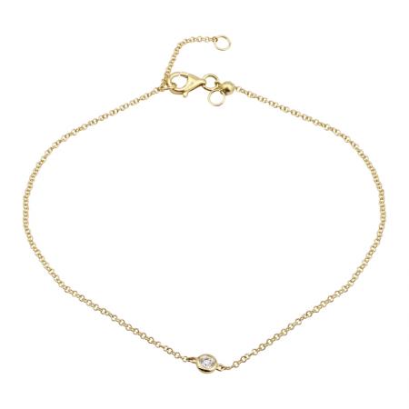 TORI SINGLE DIAMOND ANKLET BRACELET