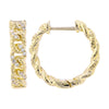 HARLOW  CUBAN LINK CHAIN HOOP EARRINGS