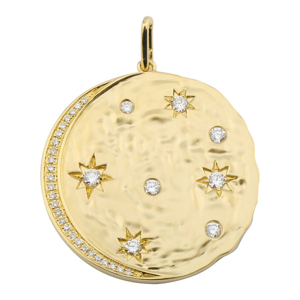 NOLA CRESCENT + MOON DISC CHARM