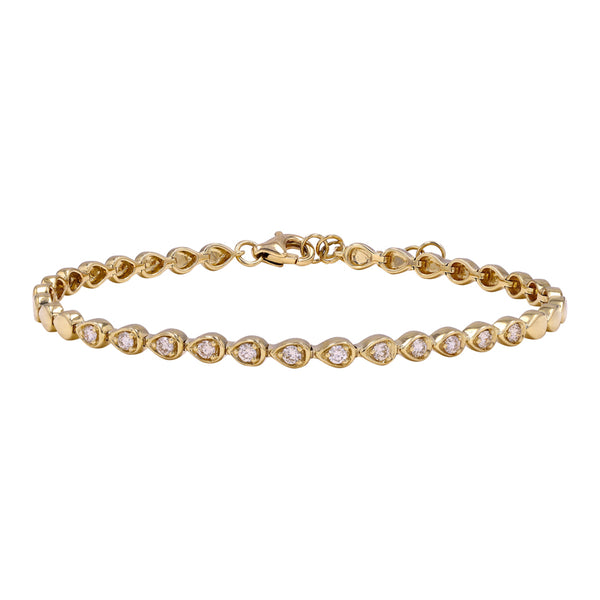 PIPER PEAR MOUNT TENNIS BRACELET