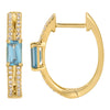 JANEY OVAL GOLD + DIAMOND HOOP EARRINGS