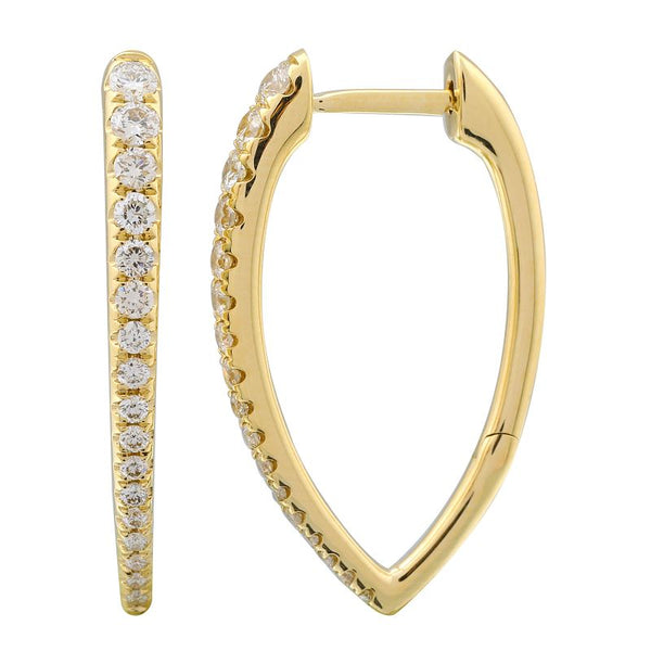 KYRA BOTTOM POINT  HOOP EARRINGS