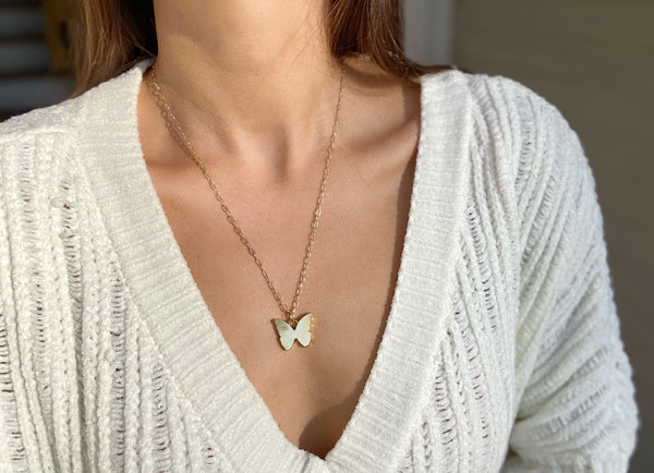 BAILEY CUTOUT BUTTERFLY NECKLACE