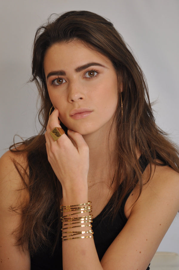 LANA COIL CUFF BRACELET - MED