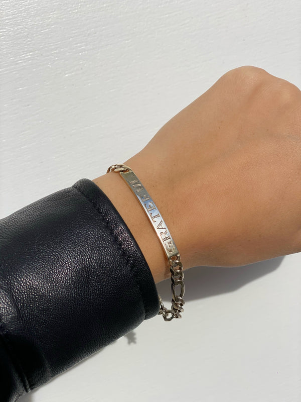 GRATEFUL ID CHAIN LINK BRACELET