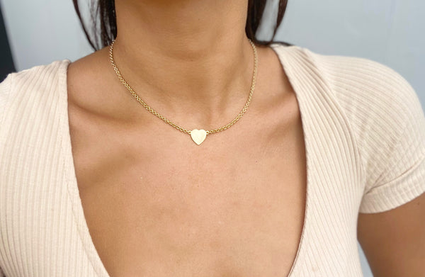 BELLY BEADED HEART NECKLACE