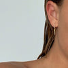 IDA SPIKE DROP HUGGIE EARRINGS - FROM FINE TO FAUX