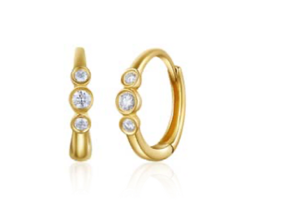 ISABELLA TRIPLE BEZEL HUGGIE